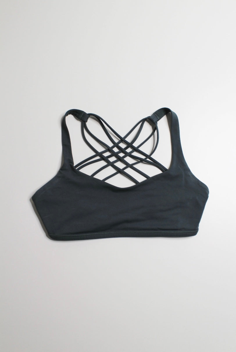 Lululemon forest green ‘free to be wild’ bra, size 6