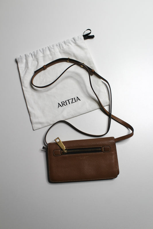 Marc Jacobs maple tan ‘Gotham’ pebbled leather wallet crossbody