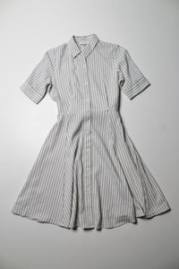 Calvin Klein striped fit and flare shirt dress, size 2