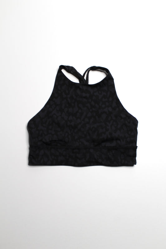 Lululemon camo high neck long line 'energy' bra, size 8 *matching leggings available (sale: was $25)