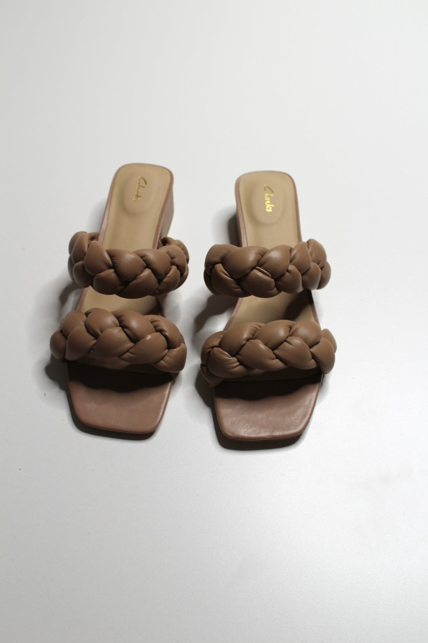 Clarks seren25 braided praline tan sandal, size 10 *new in box (price reduced: was $65)