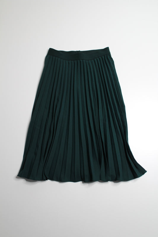 Kate Kasin hugh waisted dark green pleated skirt, size small (price reduced: was $30)