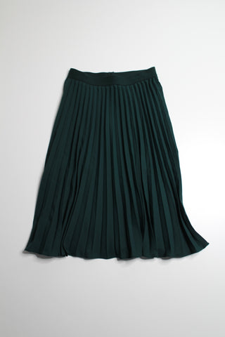 Kate Kasin green pleated skirt, size small