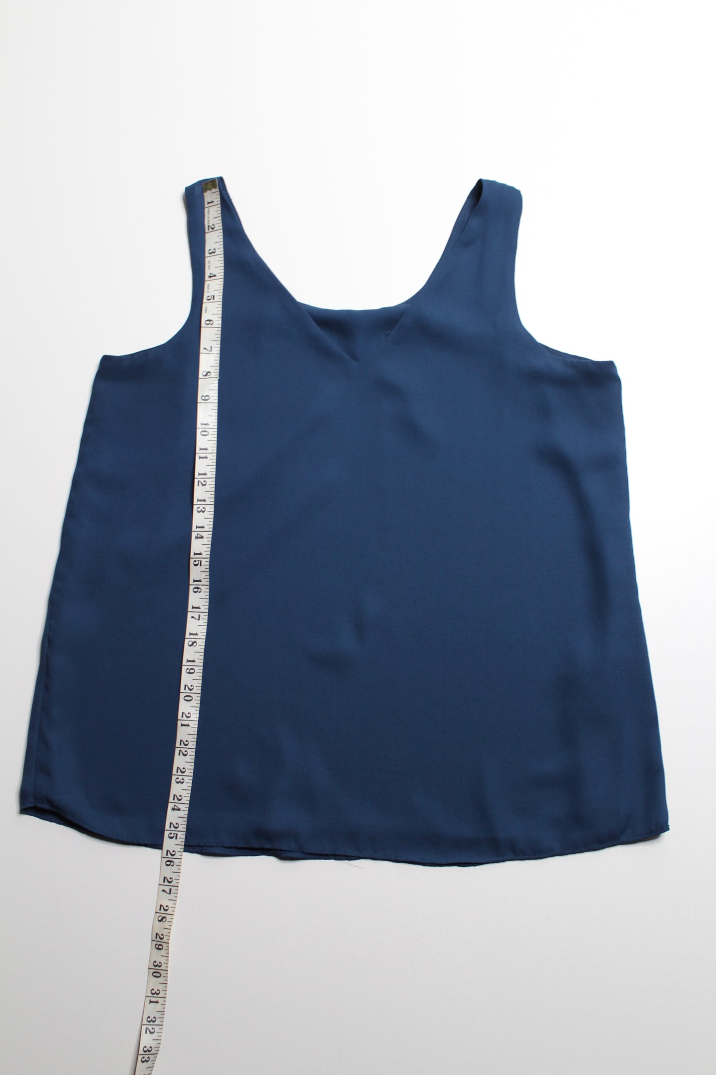 Unknown brand teal sleeveless blouse, no size. fits like large