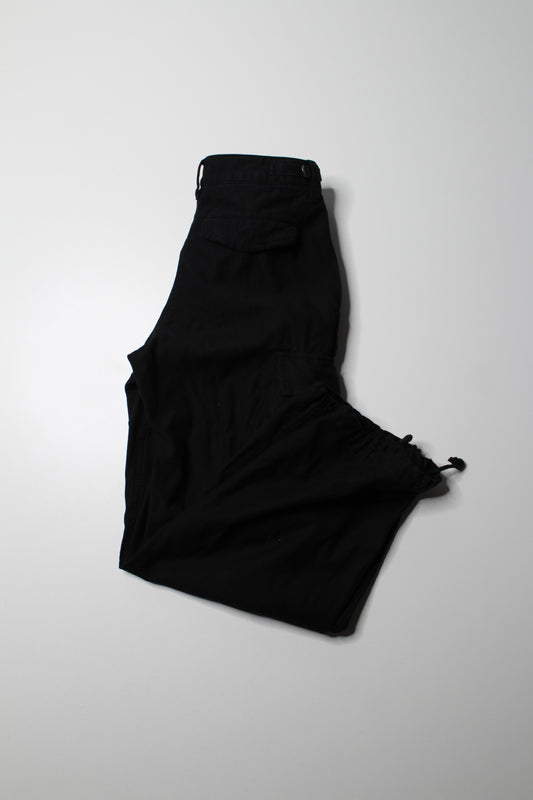 Aritzia TNA black cargo pant, size 0