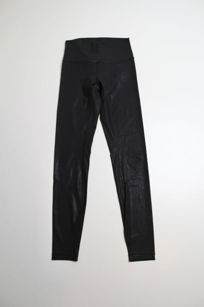 Lululemon wunder under high-rise tight, size 4 (28") *luminosity black foil