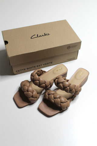 Clarks seren25 braided praline tan sandal, size 10 *new in box (price reduced: was $65)