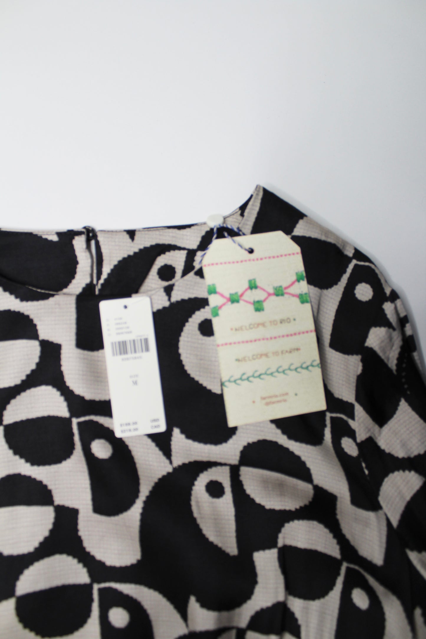 Anthropologie Farm Rio toucan print mini dress, size medium *new with tags