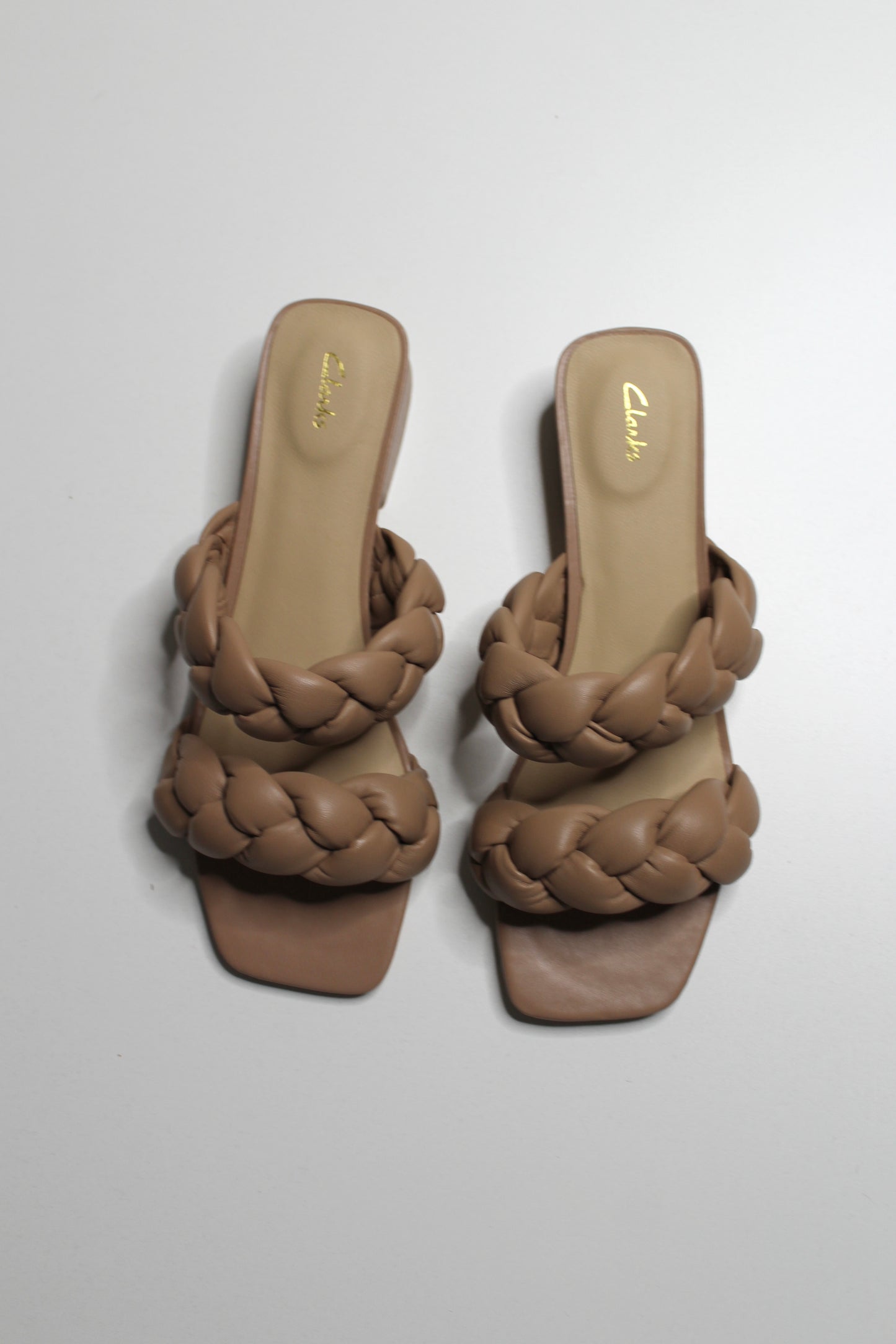 Clarks seren25 braided praline tan sandal, size 10 *new in box (price reduced: was $65)