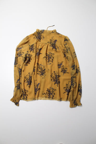 Aritzia wilfred chiffon ‘alexis’ blouse, size xsmall (loose flowy fit)