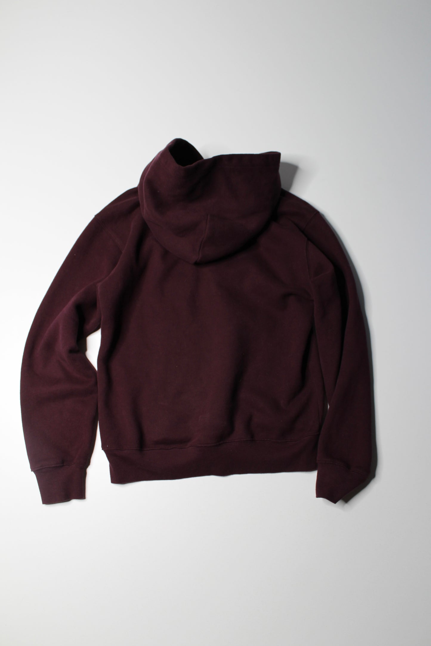 Aritzia TNA deep maroon ‘perfect’ hoodie, size xxs (loose fit) fits like loose xs