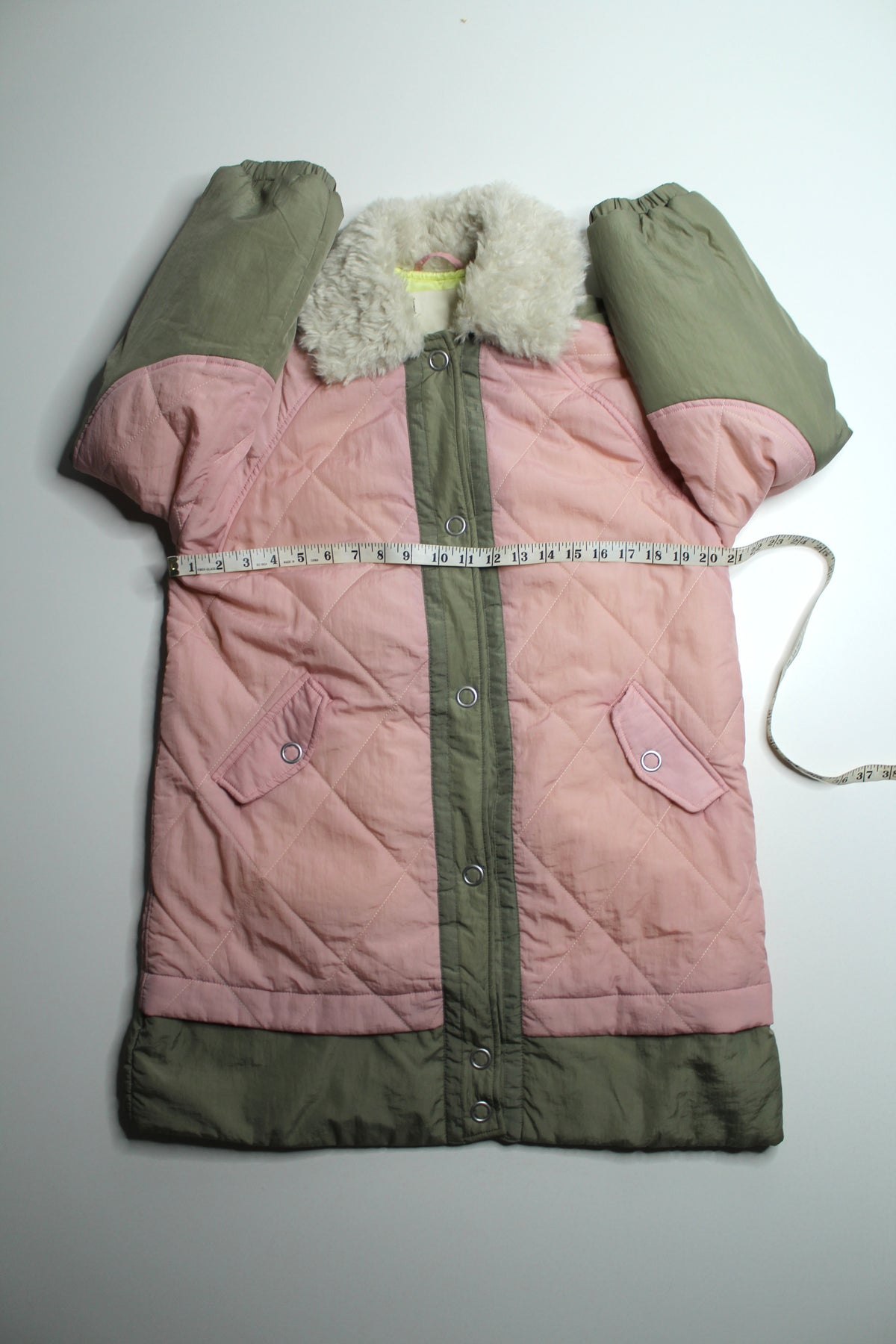 Anthropologie Pilcro sherpa fleece collar quilted liner coat, size xsmall (oversized fit) (sale: was $120)