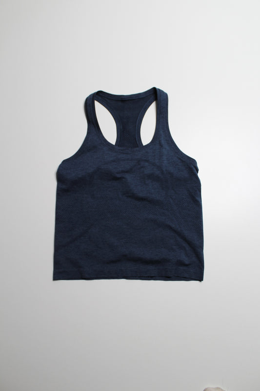 Lululemon blue 'swiftly tech' tank, size 6 *race length