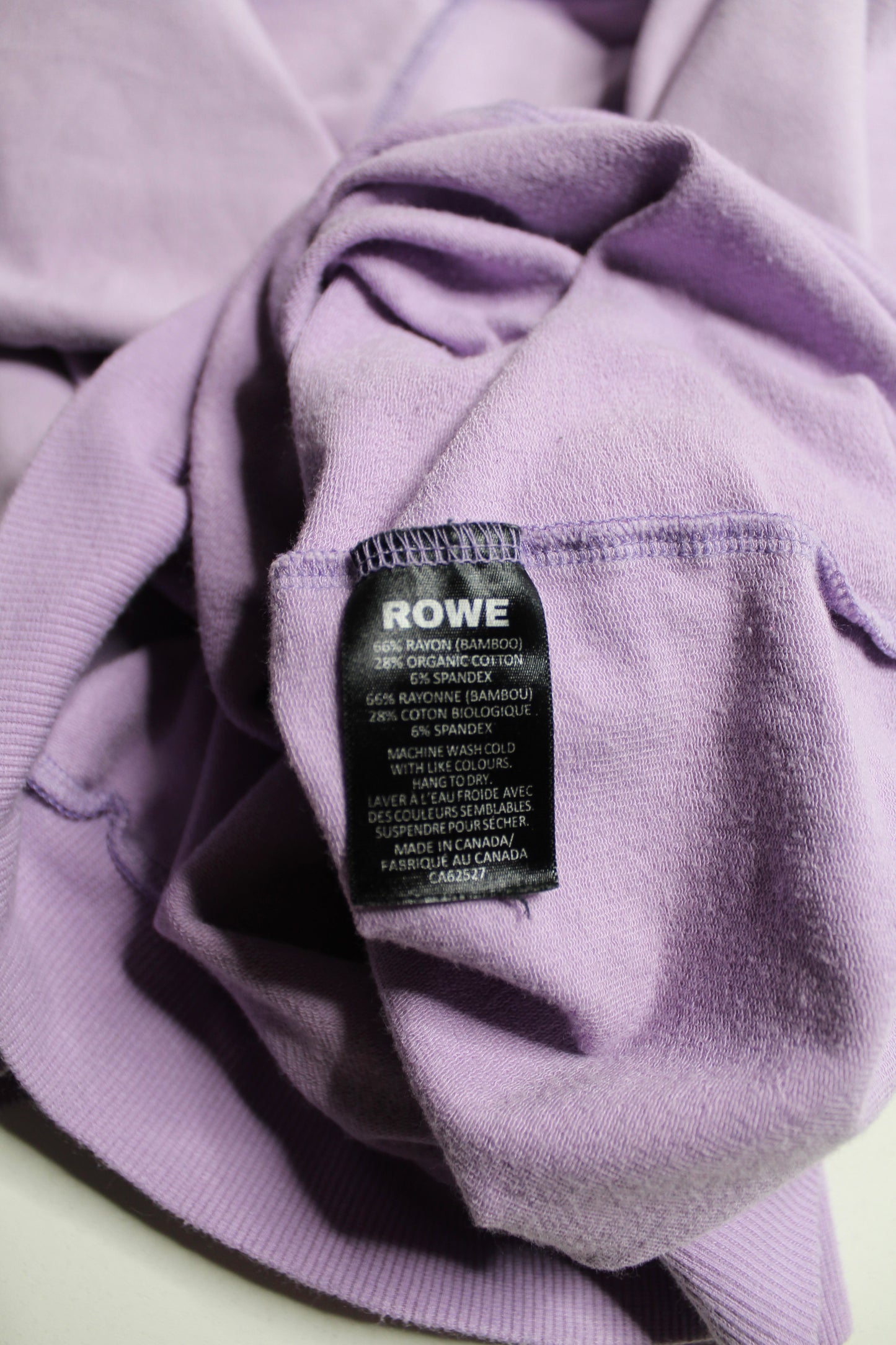 Rowe lilac sweatshirt, size large