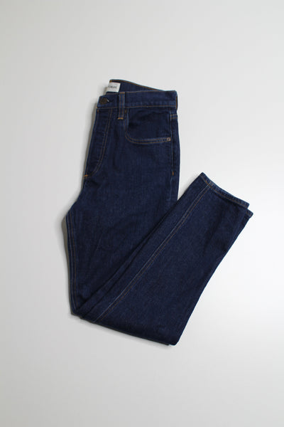 Aritzia Denim Forum dark wash Yoko high rise slim, size 26