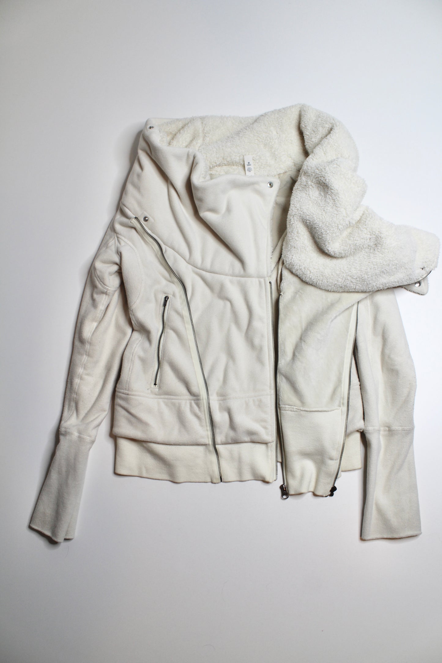 Lululemon polar cream off the mat jacket, size 10 (price reduced: was $30) (additional 50% off)