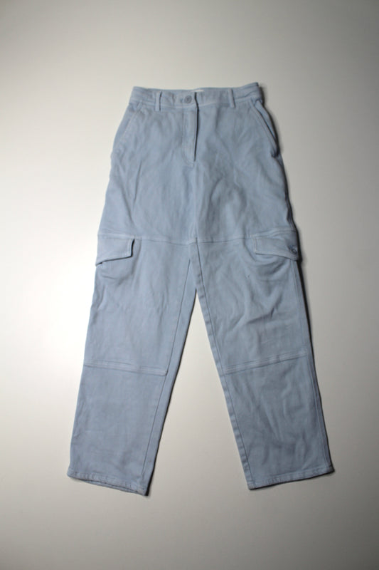 Aritzia Wilfred Free light blue straight leg cargo style pant, size 0