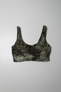 Lululemon diamond dye light sage medium olive / dark olive ‘align’ bra, size 8 *reversible