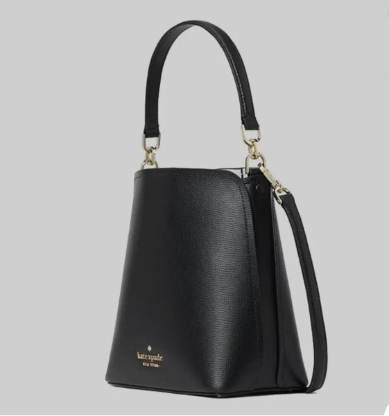 Kate Spade small black 'Darcy' bucket bag