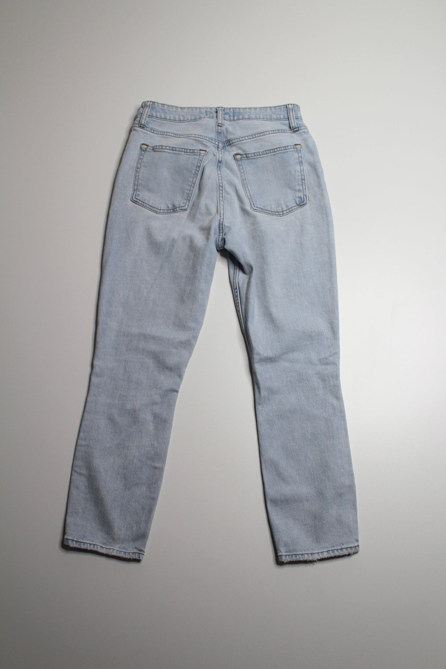 Abercrombie & Fitch light wash curve love skinny high rise jeans, size 27 / 4R (additional 40% off)