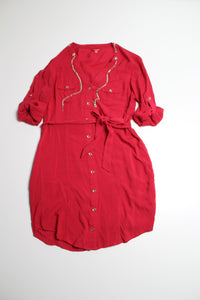 Guess belted shirt dress, size medium (price reduced: was $25)