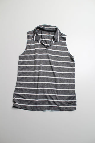 Nike grey/white striped sleeveless polo, size medium (price reduced: was $25)
