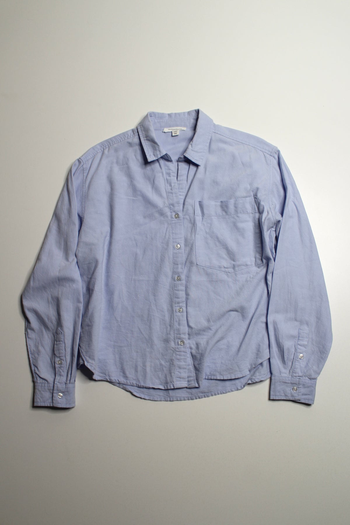 Beach Lunch Lounge blue button down cotton shirt, size medium