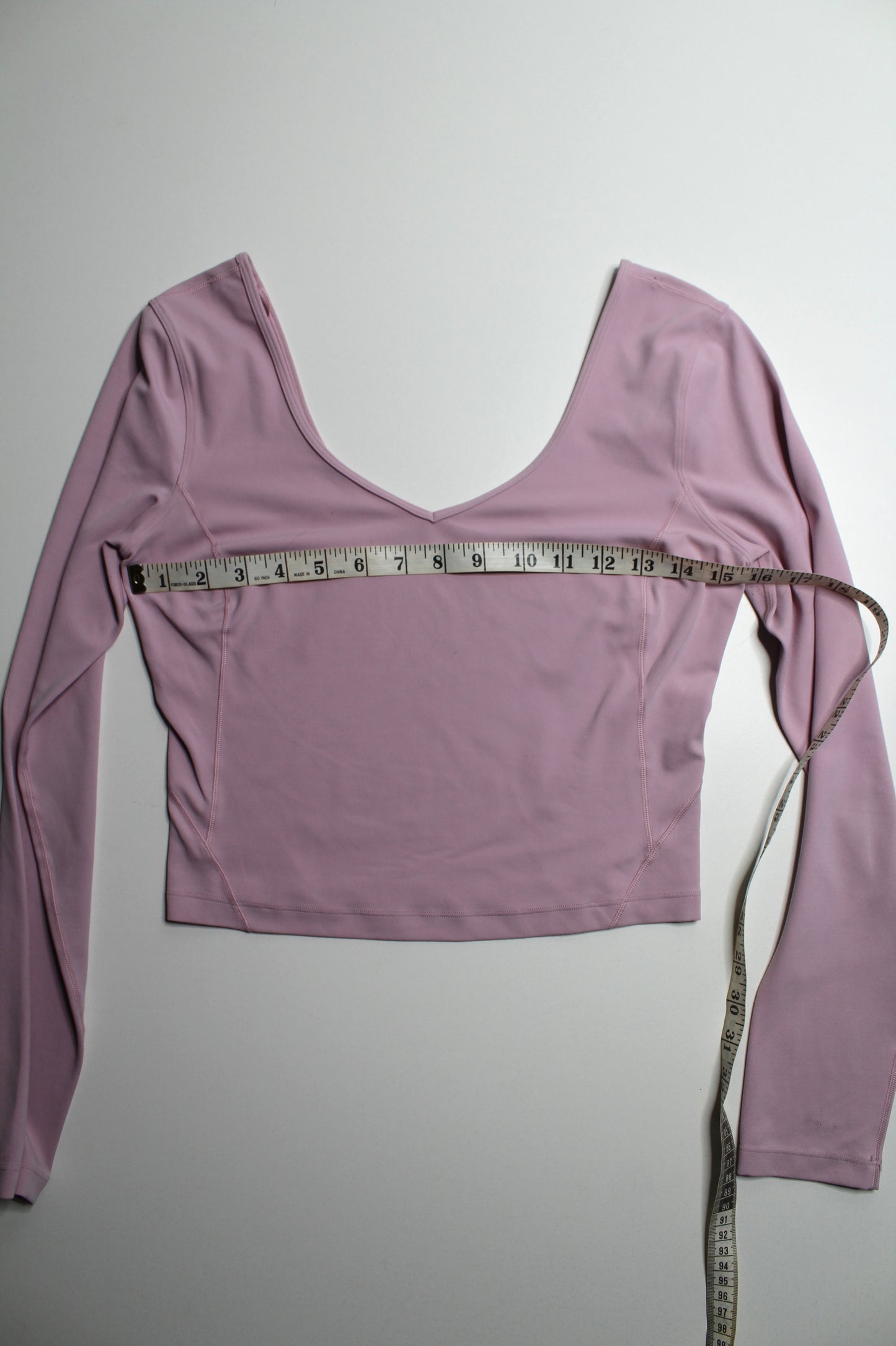Lululemon pink peony ‘align’ v neck long sleeve, no size. Fits like 6