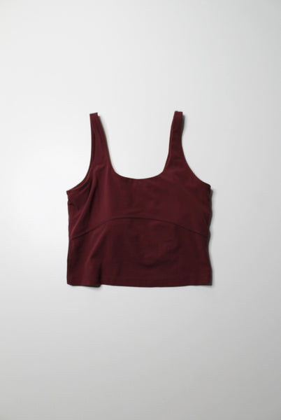 Aritzia TNA ‘butter bound’ maroon athletic tank, size small (price reduced: was $15)