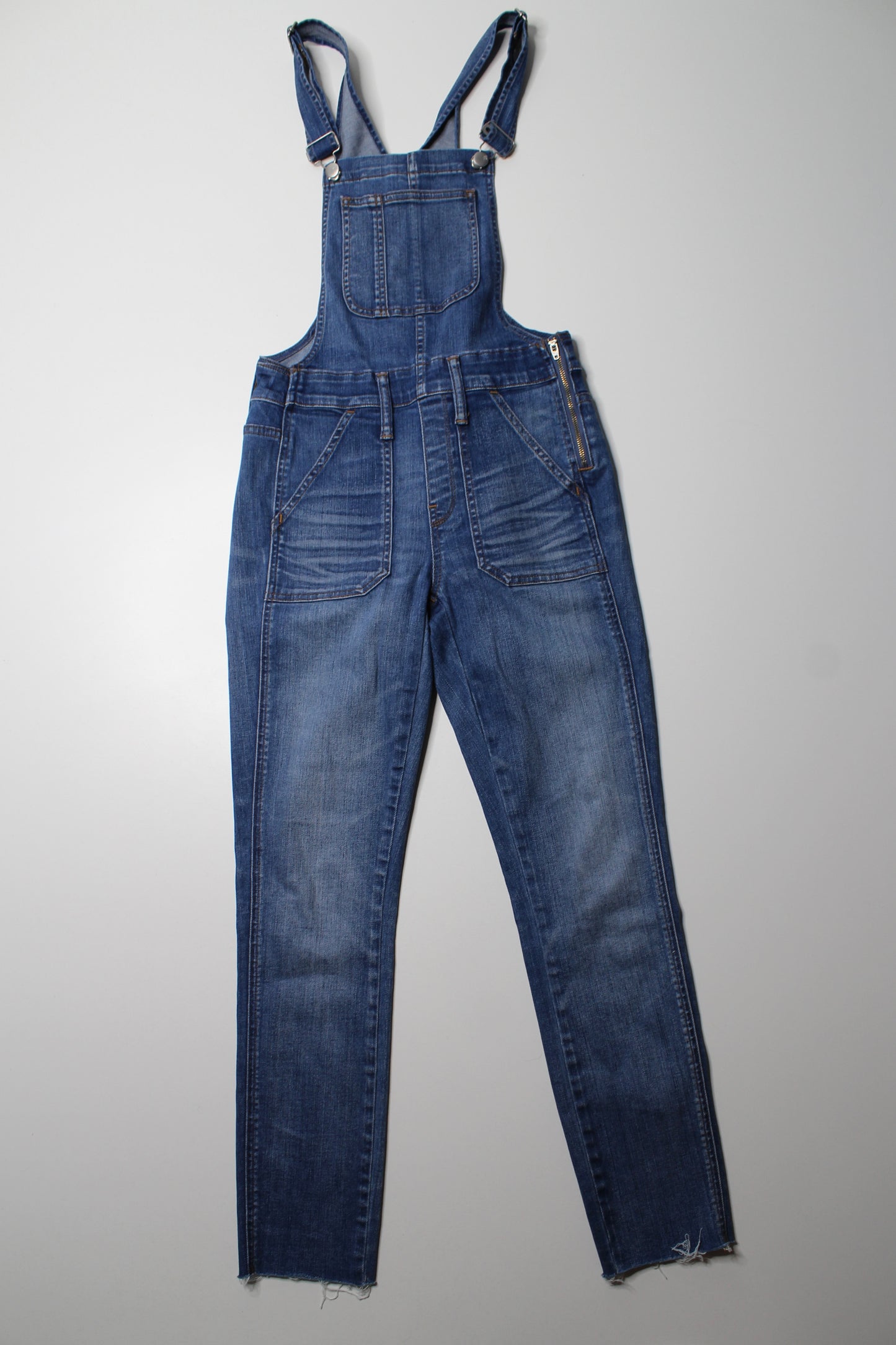 Madewell denim skinny overalls, size xs (27”) (price reduced: was $68)