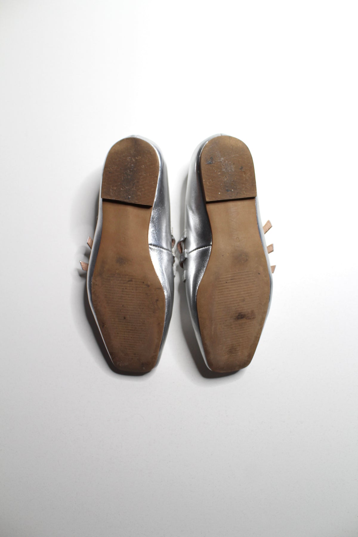 Anthropologie Matisse Nova metallic Mary Jane flats, size 6