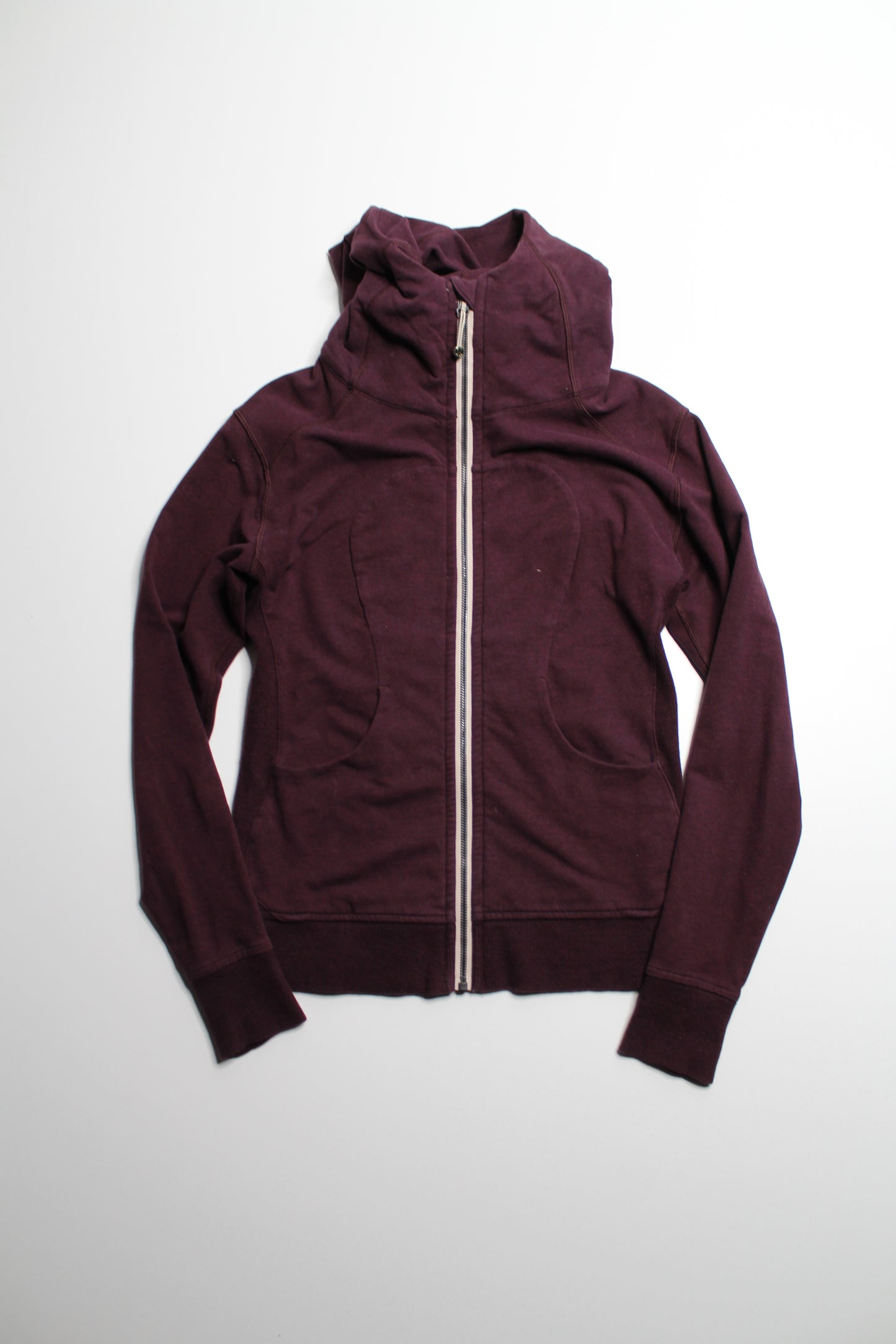 Lululemon plum terry cotton zip up hoodie, size 4