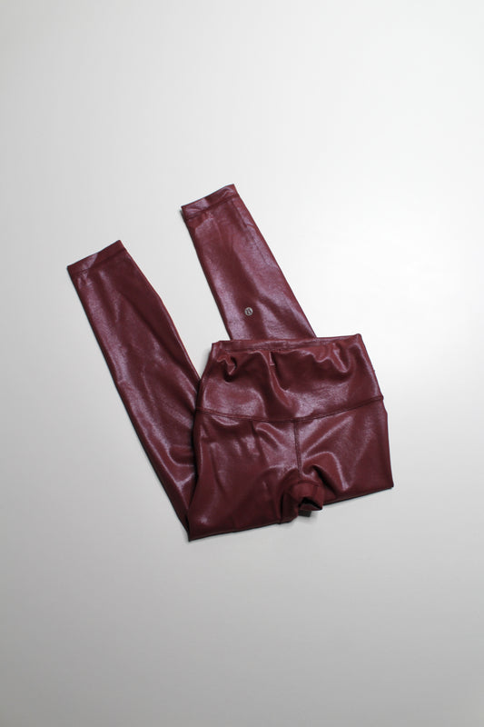 Lululemon berry foil‘wunder train’ tight, size 4 (25") (sale: was $58)