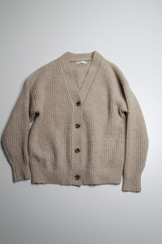 Oak + Fort button front knit cardigan, size small (oversized fit)