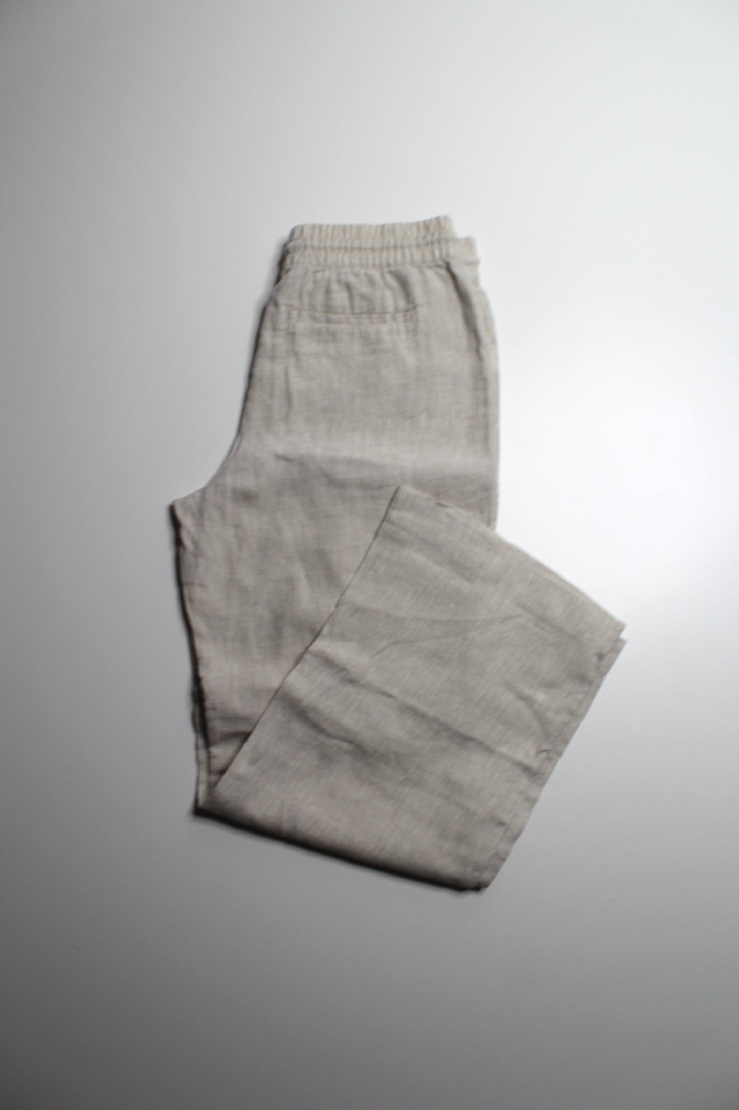 Athleta light beige ‘retreat linen wide leg’ pants, size medium *new without tags