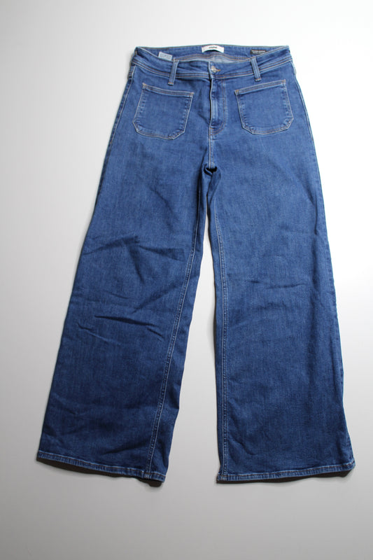 Mavi paloma marine mid rise wide leg jeans, size 28