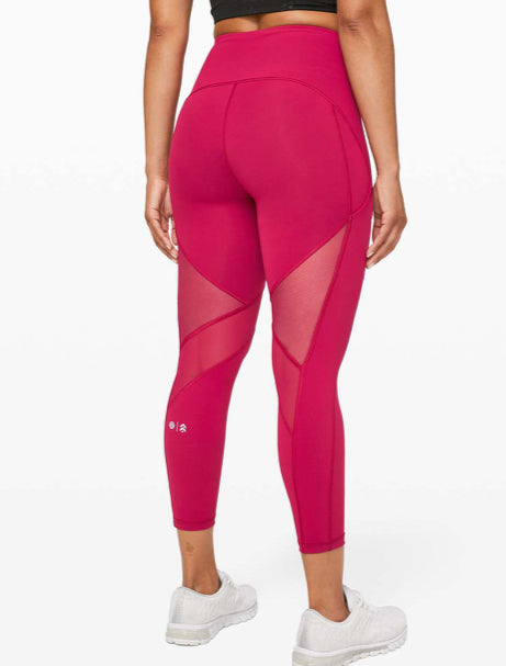 Lululemon x Barry’s ruby red ‘stronger as one’ tight, size 6 (price reduced: was $58)