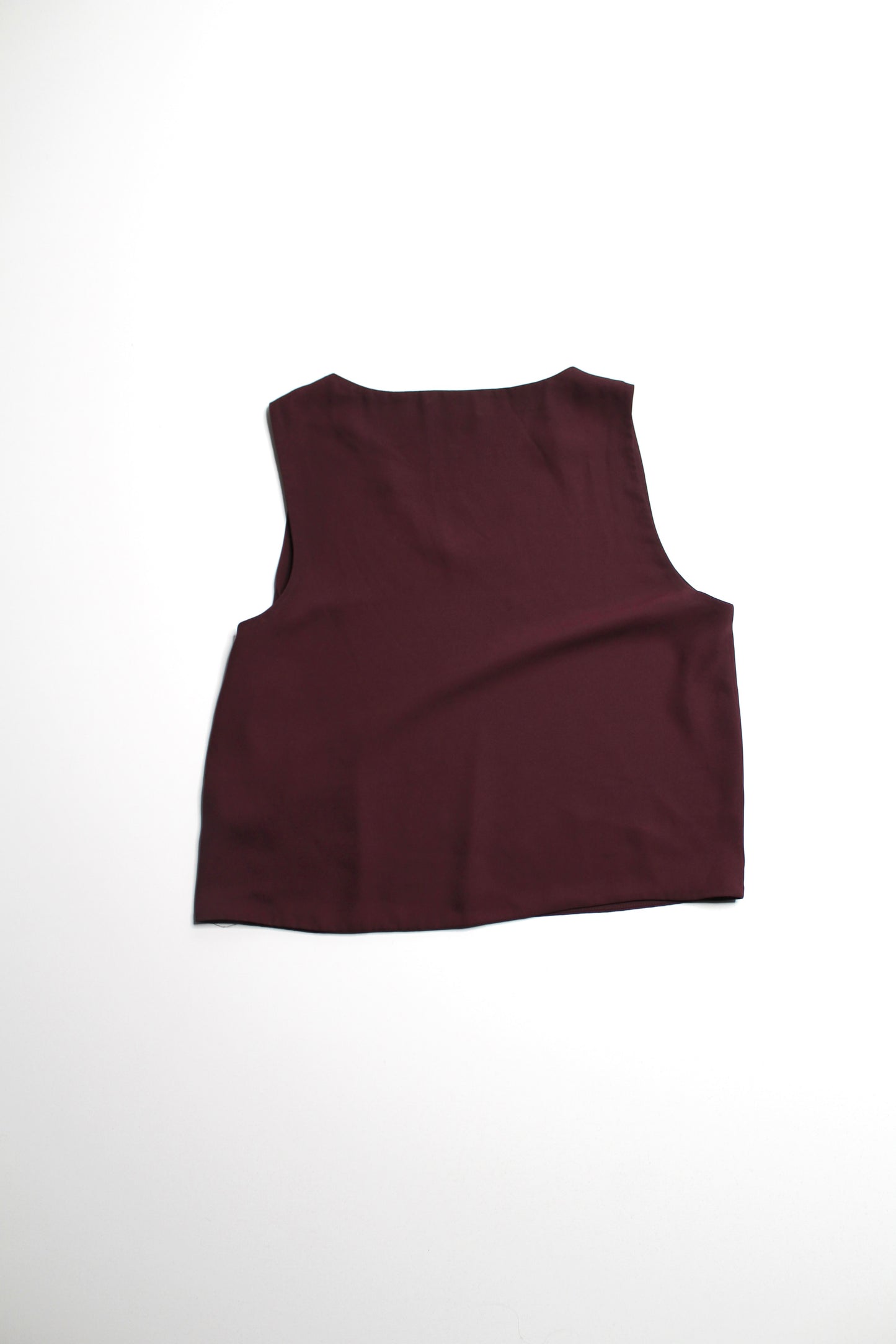 Aritzia Babaton maroon sleeveless ‘Murphy’ blouse, size small