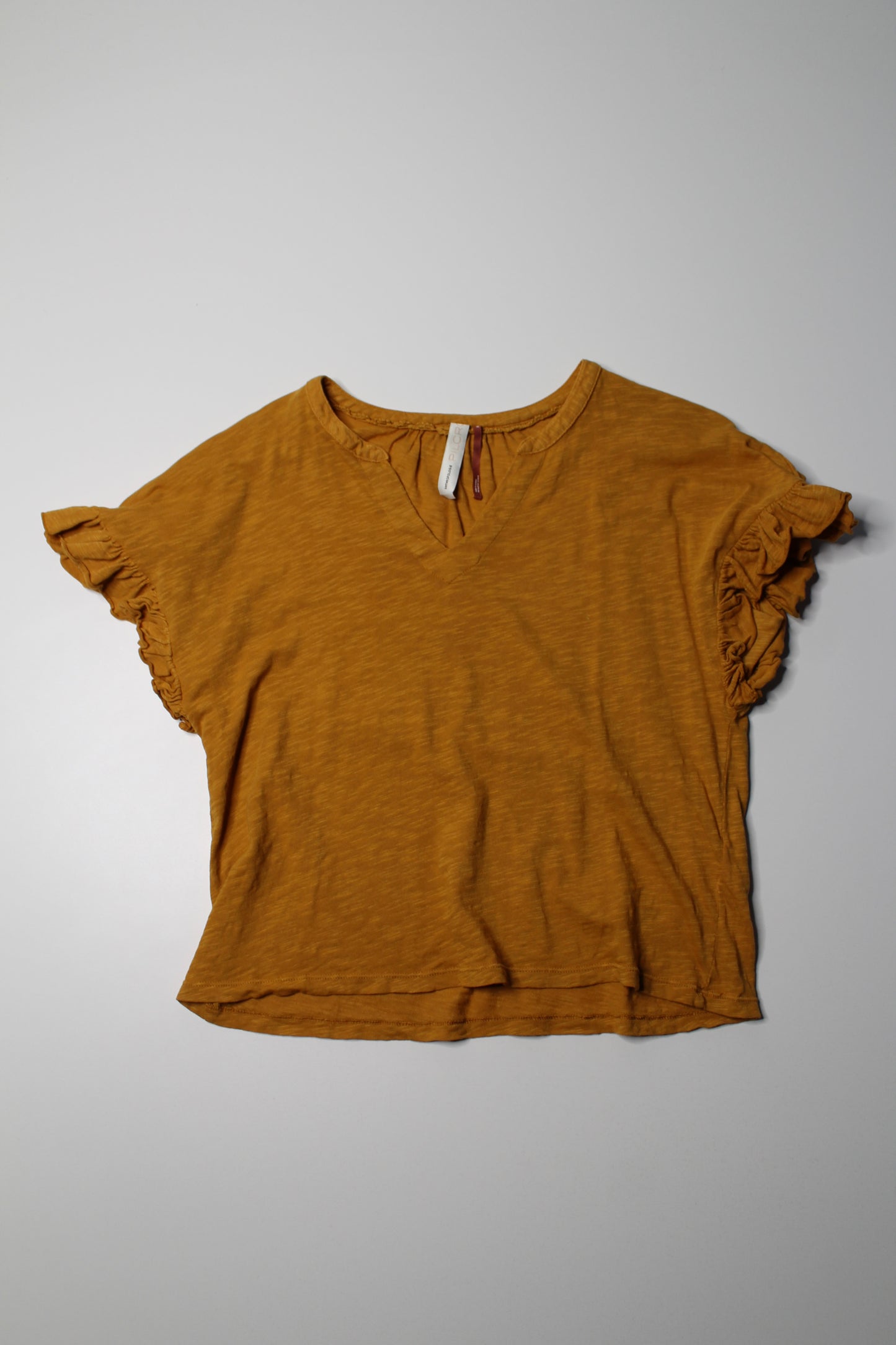 Anthropologie Pilcro ruffle short sleeve t shirt, size xs (loose fit) (additional 50% off)