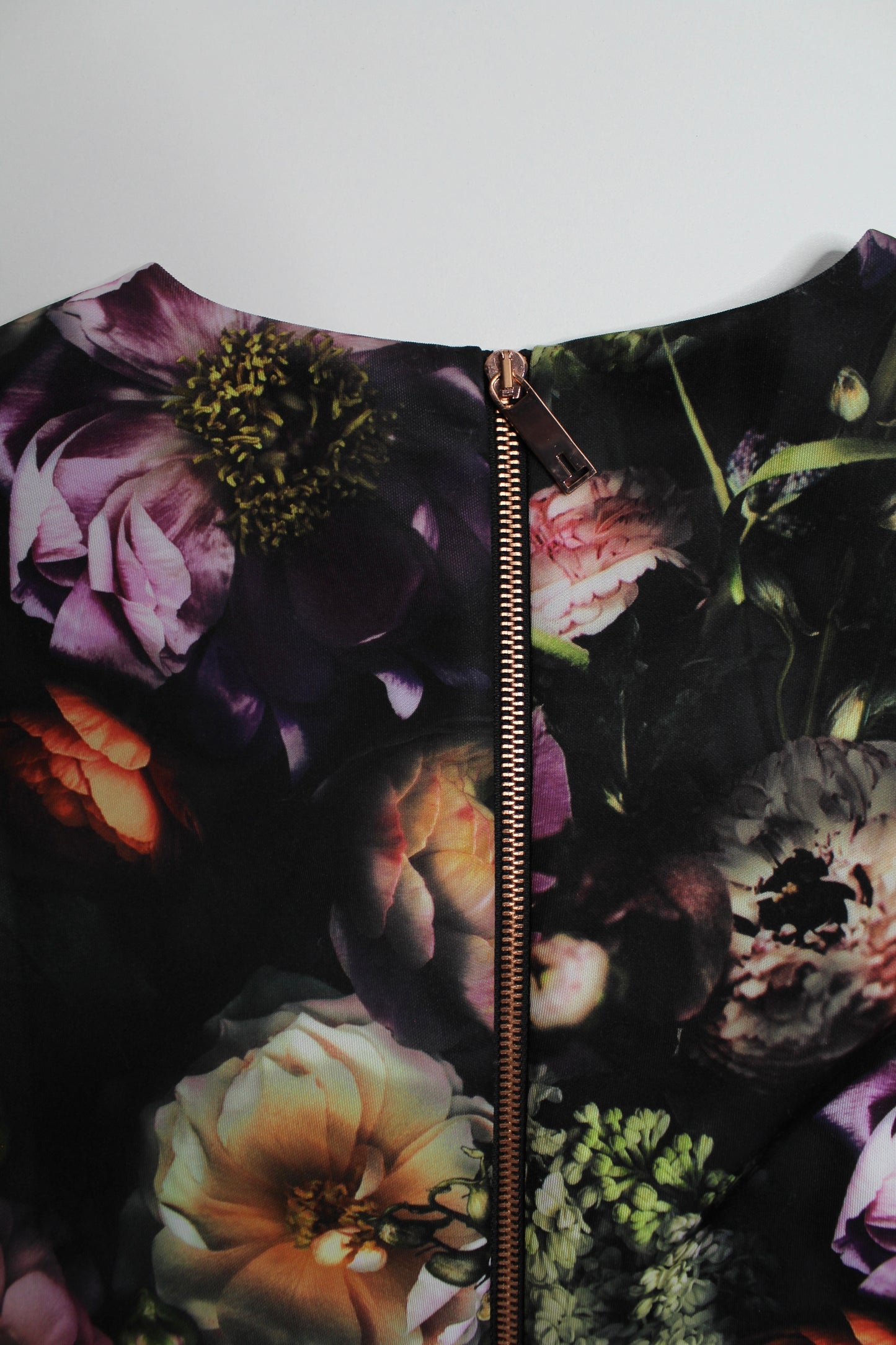 Ted Baker floral midi pencil cocktail dress, size 2 (size small)