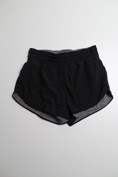 Lululemon grey / black choose a side reversible shorts, size 4