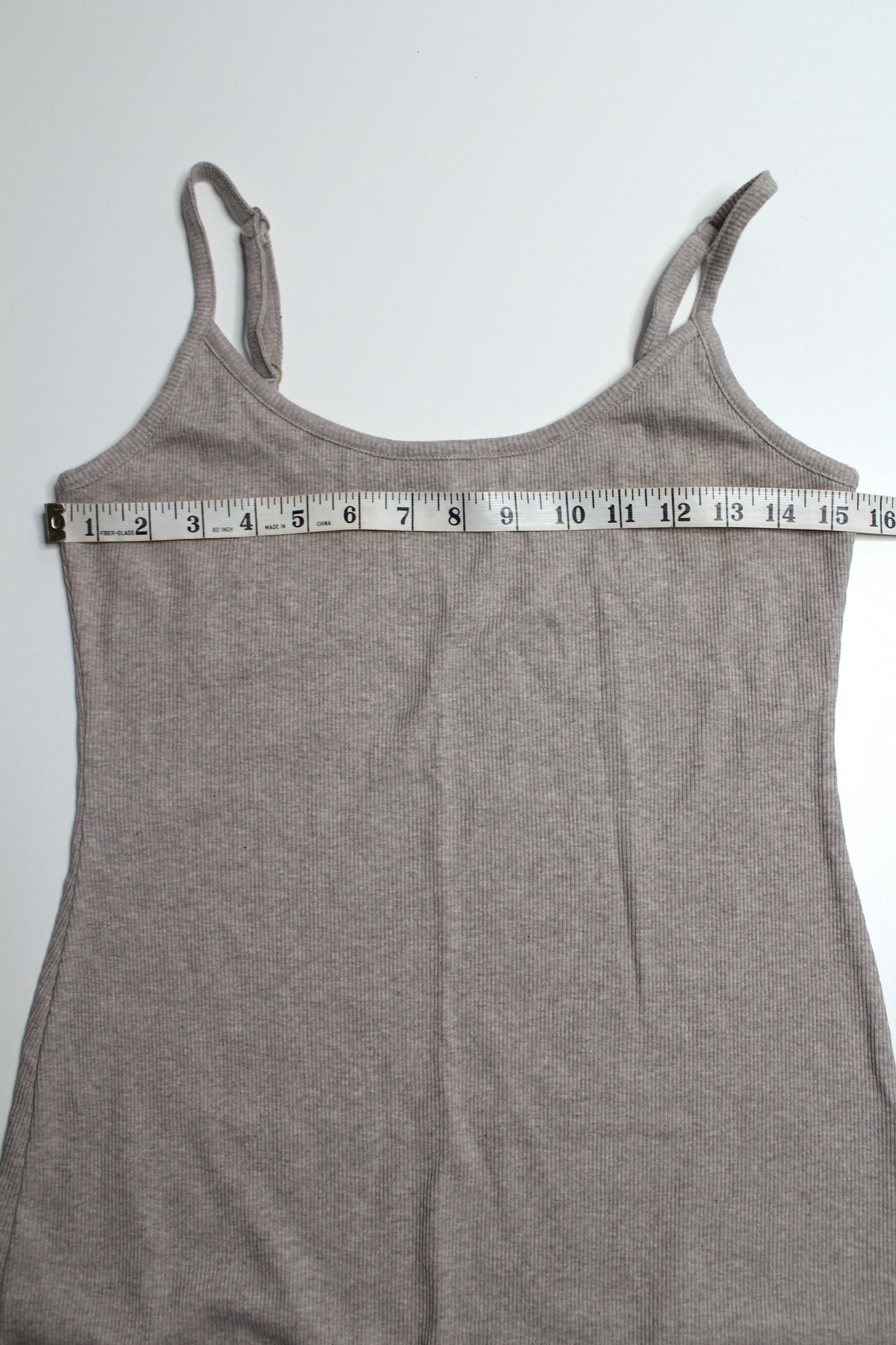 Z supply beige ribbed tank maxi dress, size small