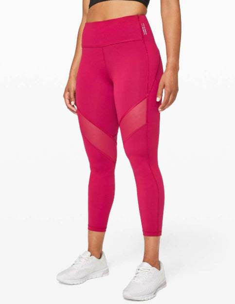 Lululemon x Barry’s ruby red ‘stronger as one’ tight, size 6 (price reduced: was $58)