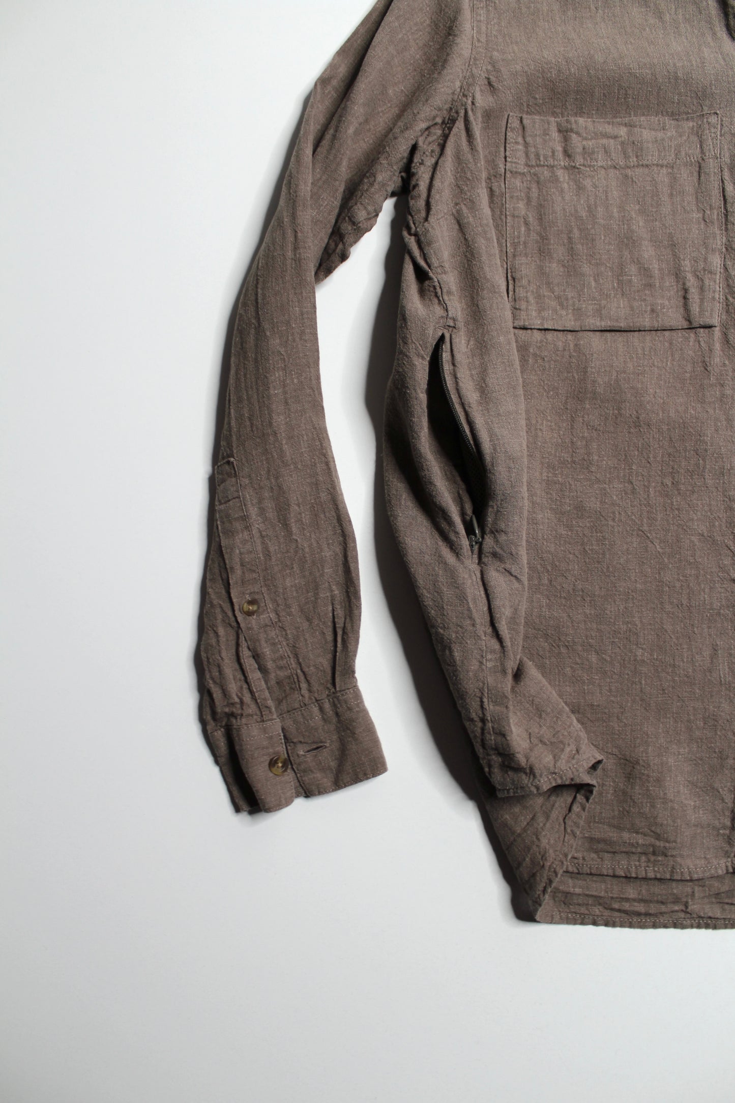 Fjällräven beige button up long sleeve, size xsmall