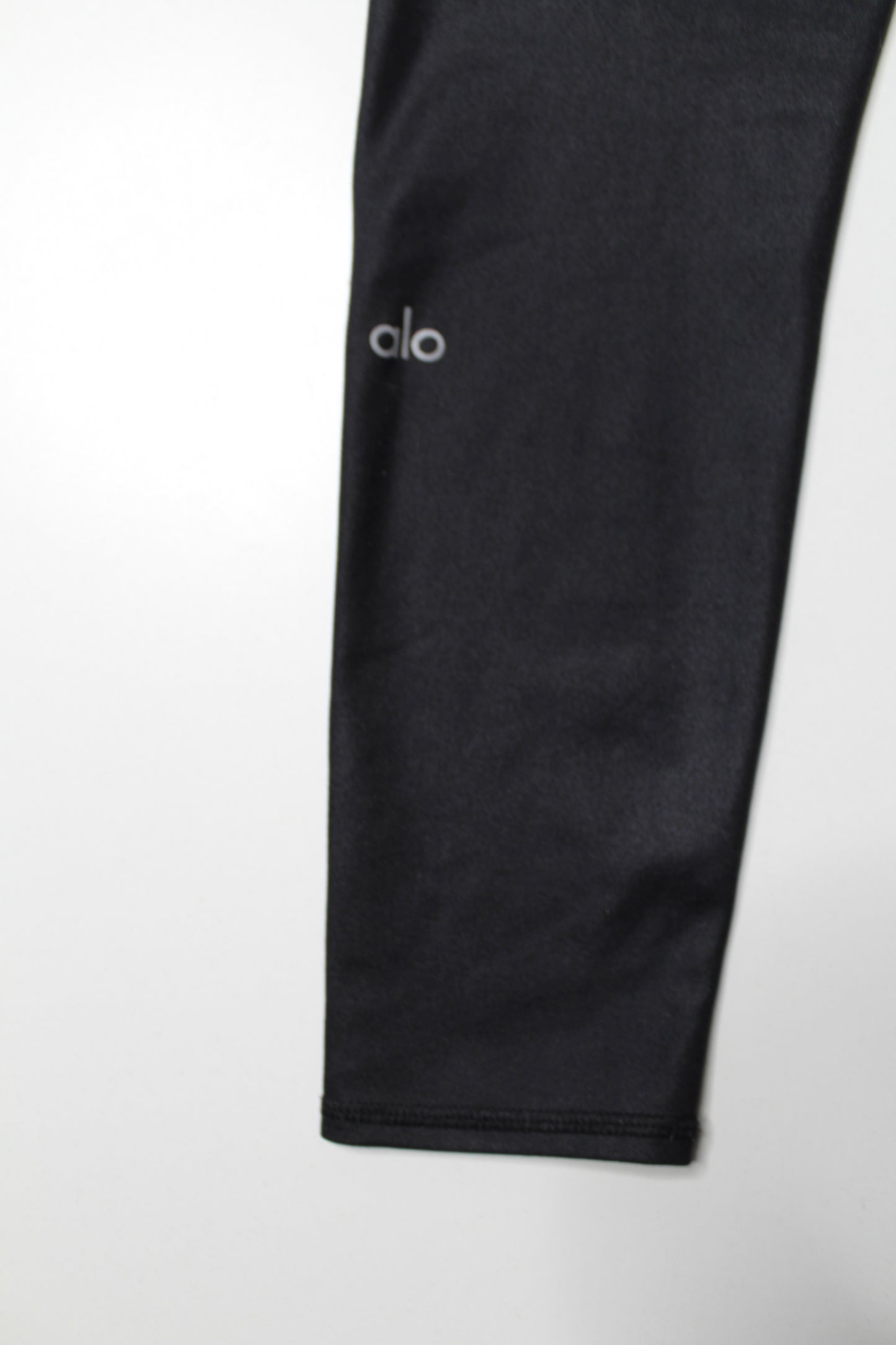 Alo Yoga black shimmer high rise leggings, size small (24") (price reduced: was $58)