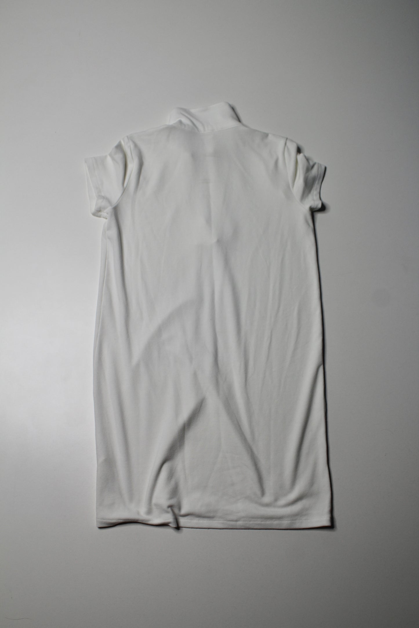 Aritzia Wilfred Free white collared terry t shirt dress, size xs