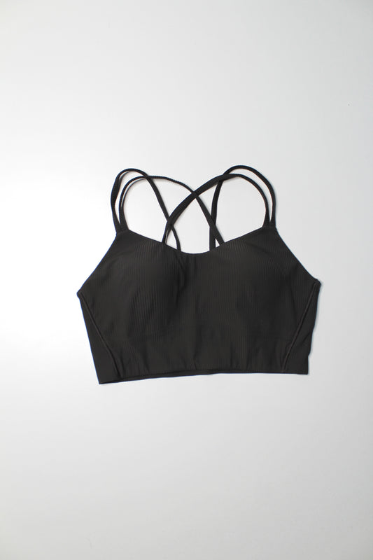 Lululemon dark grey ribbed ‘like a cloud’ bra. No size. Fits like 8 (or size medium) *long line