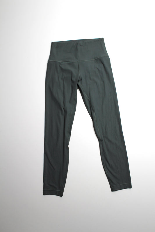 Lululemon sage green ribbed ‘align’ leggings, size 6 (25”)