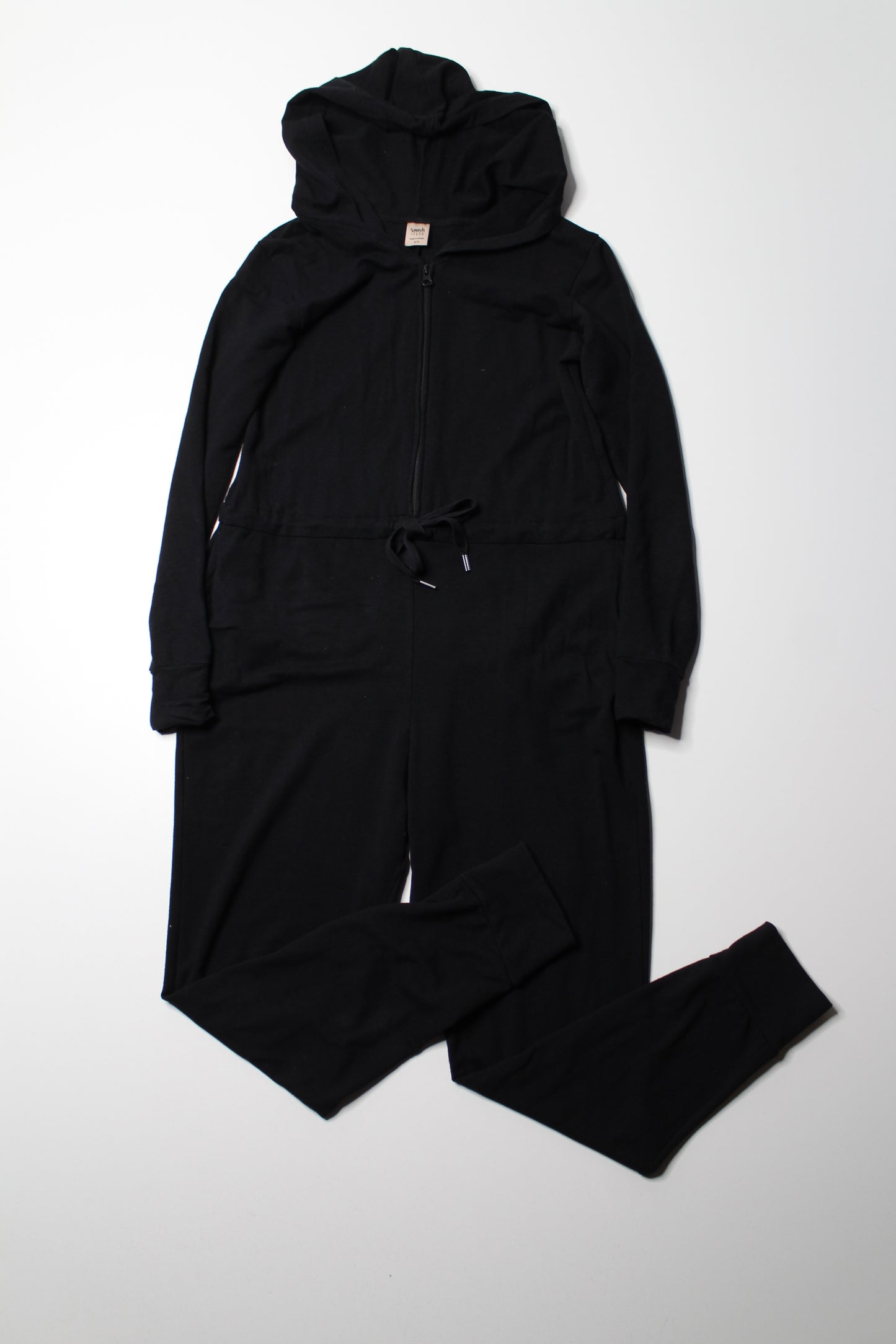 Smash + Tess x Jillian Harris black ‘harris’ hoodie romper, size small