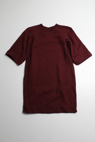 Uniqlo burgundy sweater dress/tunic, size small (price reduced: was $25)